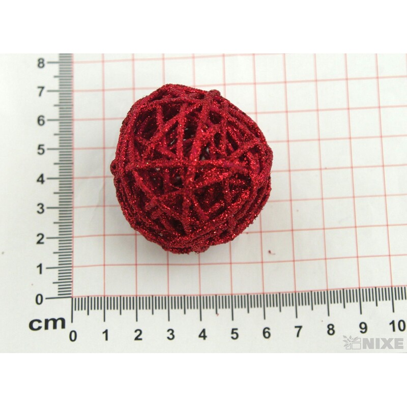 KOULE RATTAN 4,5cm*MIX BAREV