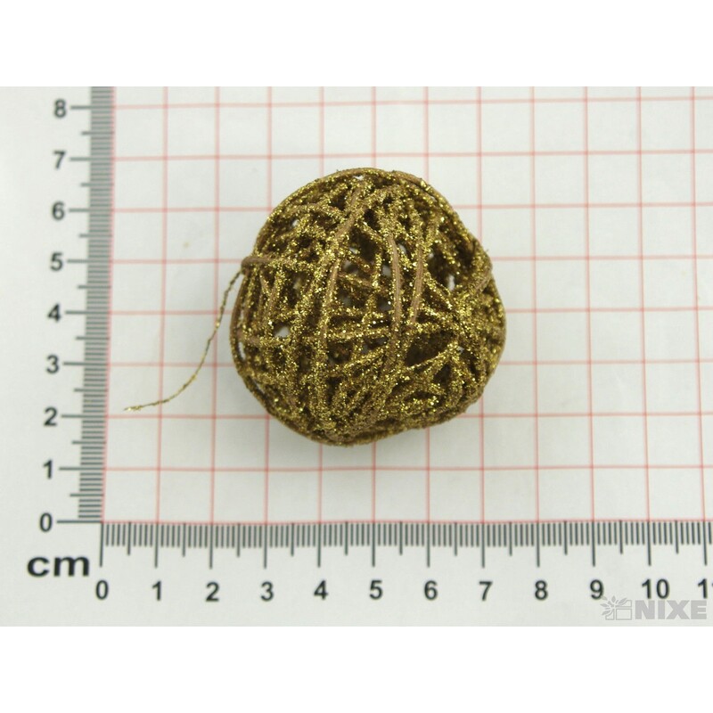 KOULE RATTAN 4,5cm*MIX BAREV