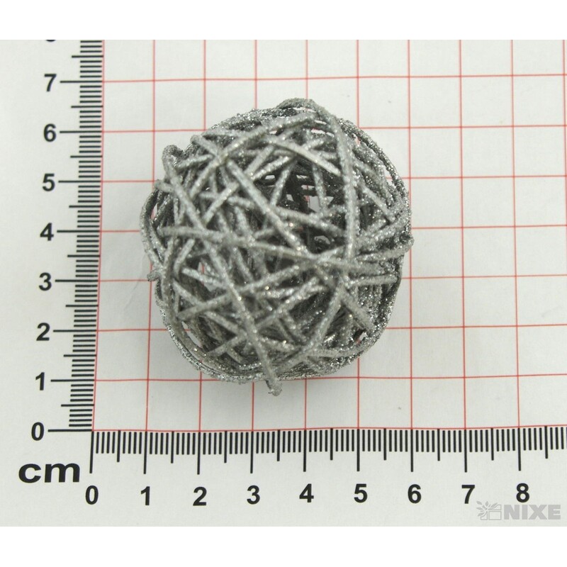 KOULE RATTAN 4,5cm*MIX BAREV