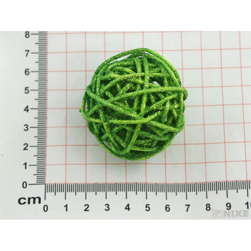 KOULE RATTAN 4,5cm*MIX BAREV