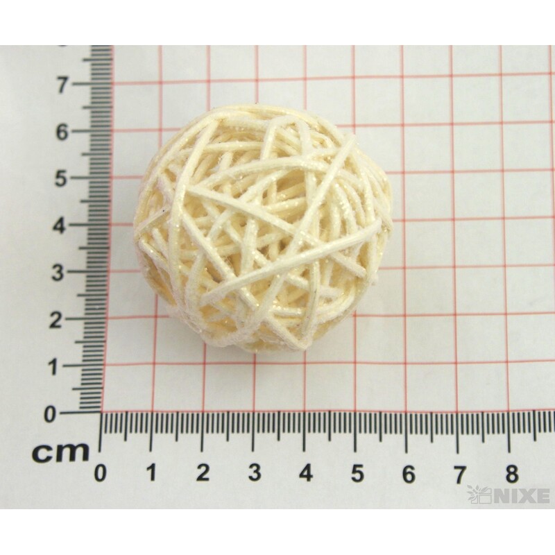 KOULE RATTAN 4,5cm*MIX BAREV