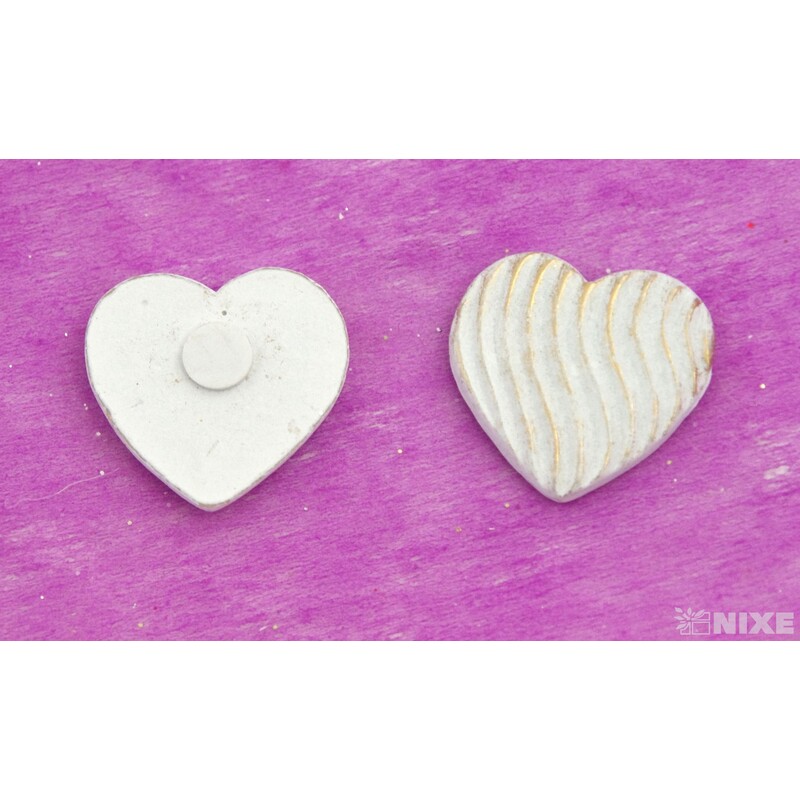 NALEPOVACÍ SRDCE 3cm 9ks*BÍLÁ