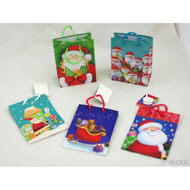 TAŠKA LAMIN MINI VÁNOCE MIX 11,5x15x6,5cm*