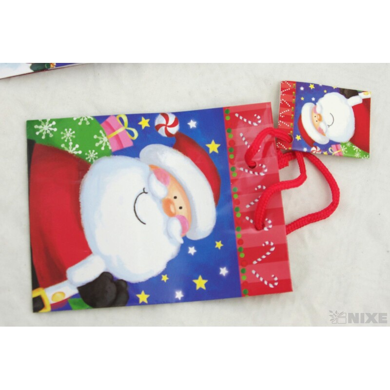 TAŠKA LAMIN MINI VÁNOCE MIX 11,5x15x6,5cm*