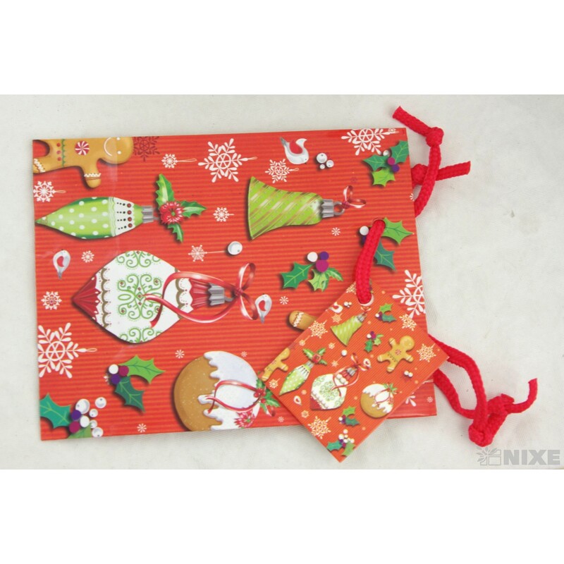 TAŠKA LAMIN MINI VÁNOCE MIX 11,5x15x6,5cm*