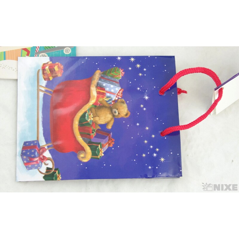 TAŠKA LAMIN MINI VÁNOCE MIX 11,5x15x6,5cm*