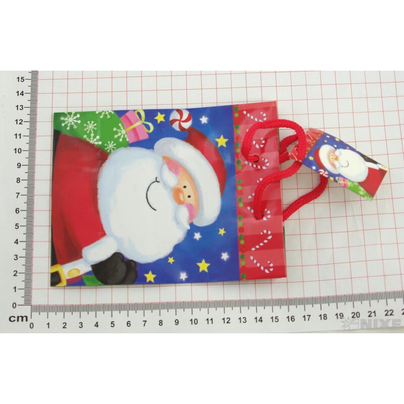 TAŠKA LAMIN MINI VÁNOCE MIX 11,5x15x6,5cm*