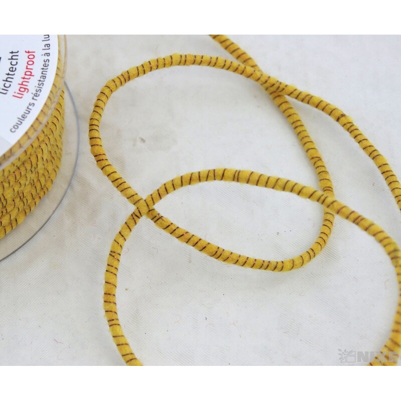 STUHA PLSTĚNÁ DRÁT 5mmx33m*ŽLUTÁ
