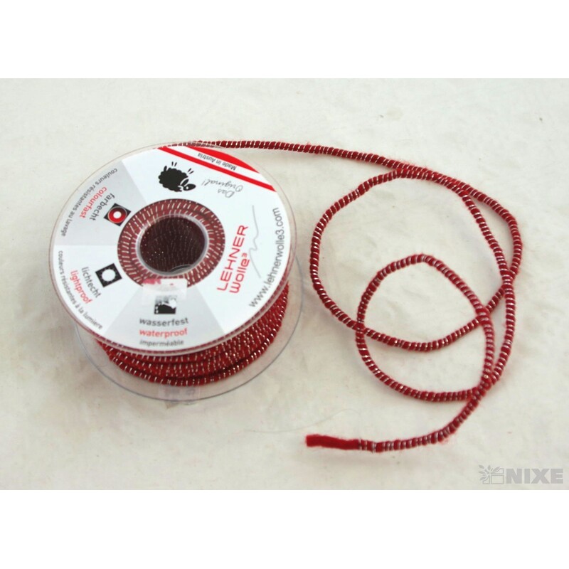 STUHA PLSTĚNÁ DRÁT 5mmx33m*ČERVENÁ+STŘÍBRNÁ V+