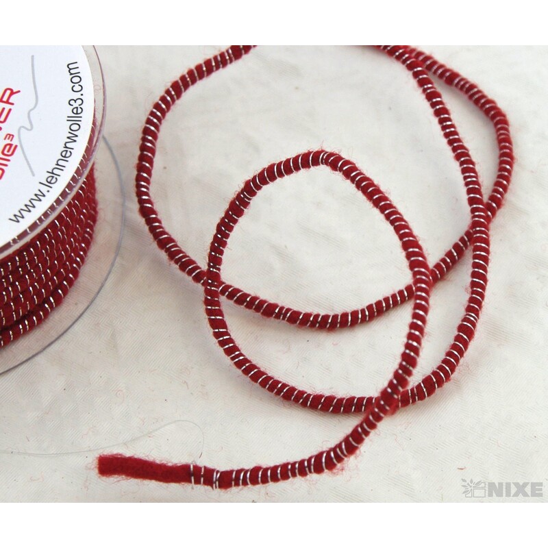 STUHA PLSTĚNÁ DRÁT 5mmx33m*ČERVENÁ+STŘÍBRNÁ V+