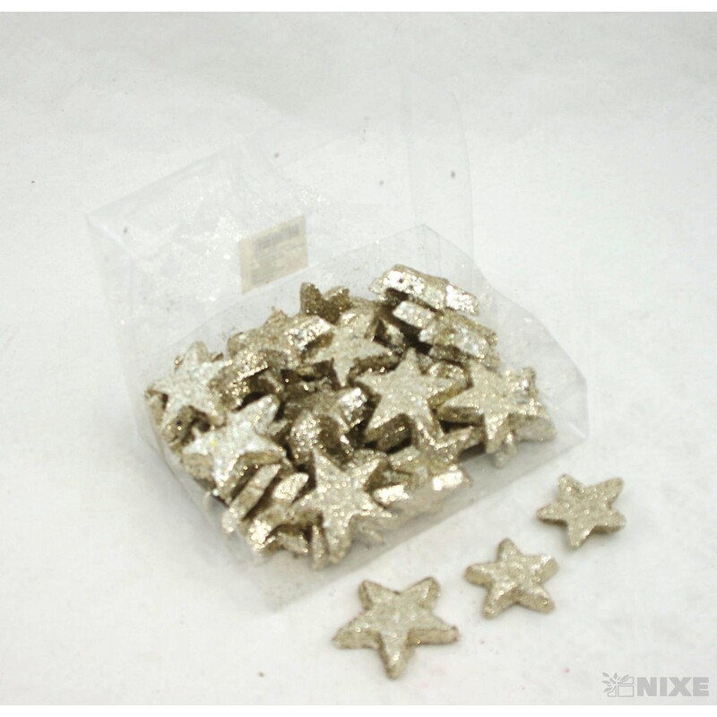 HVĚZDA 4-5cm 48ks*MĚDENÁ