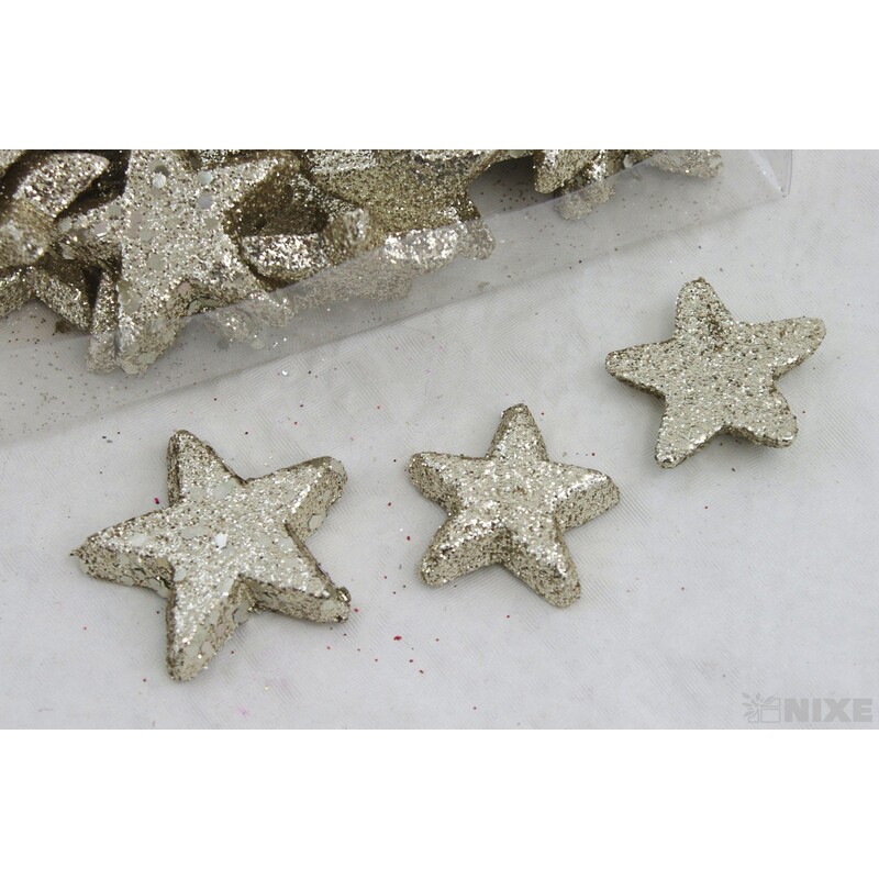 HVĚZDA 4-5cm 48ks*MĚDENÁ