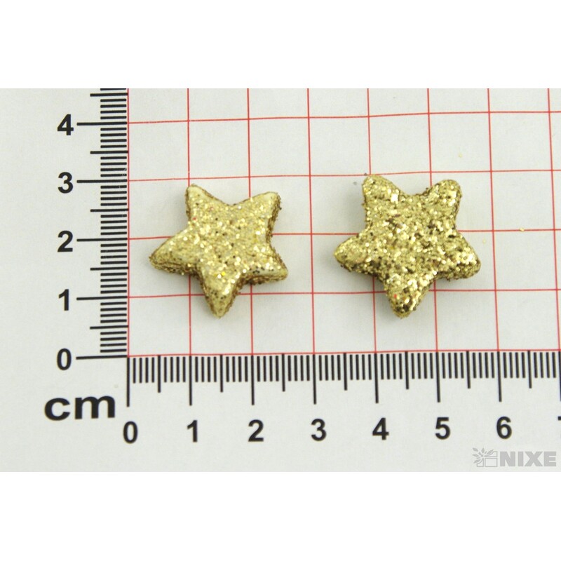 HVĚZDA 2cm 100ks*ZLATÁ