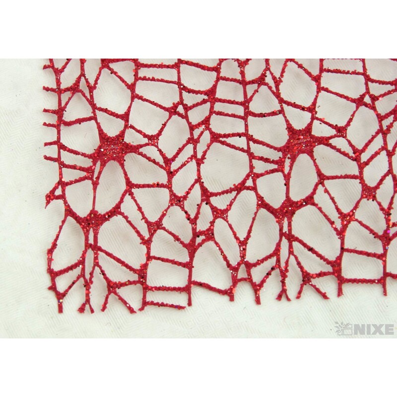 ROLE SPIDER CRUDE METAL 48cmx5yd*ČERVENÁ