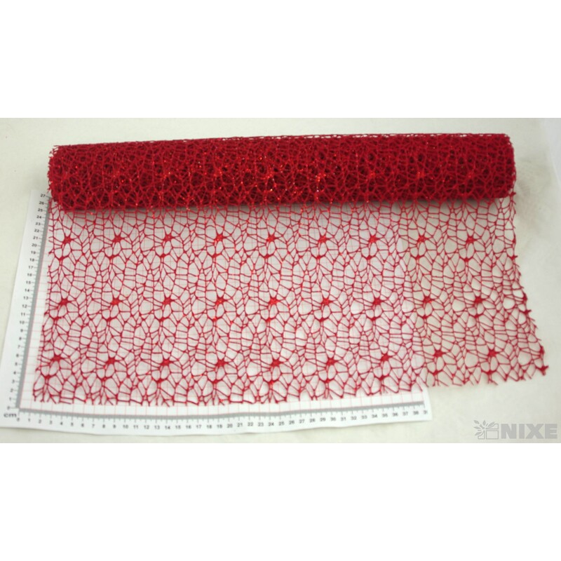 ROLE SPIDER CRUDE METAL 48cmx5yd*ČERVENÁ