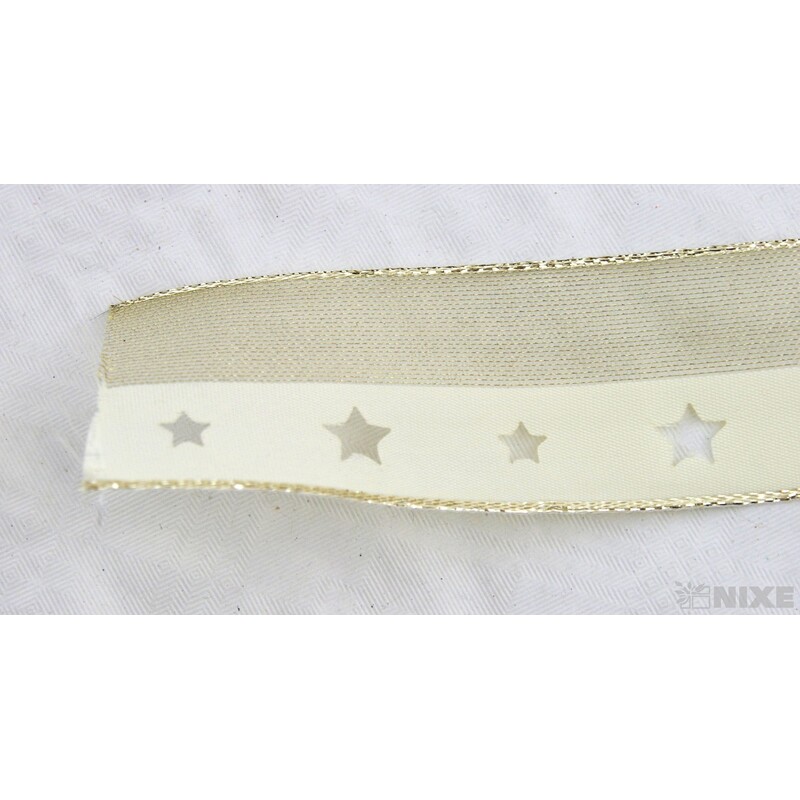 PLÁTNOVÁ STUHA VÝSEK DR. 40mmx10m*ZLATÁ 401001