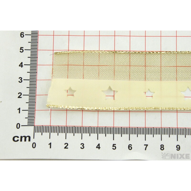 PLÁTNOVÁ STUHA VÝSEK DR. 40mmx10m*ZLATÁ 401001