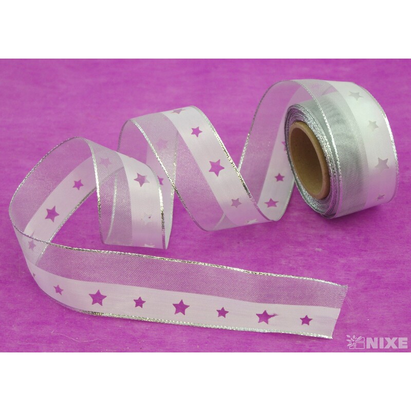 PLÁTNOVÁ STUHA VÝSEK DR. 40mmx10m*STŘÍBRNÁ 403001