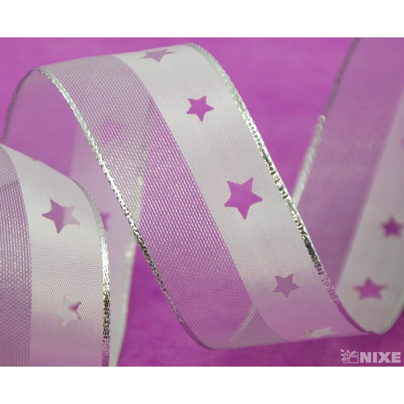 PLÁTNOVÁ STUHA VÝSEK DR. 40mmx10m*STŘÍBRNÁ 403001