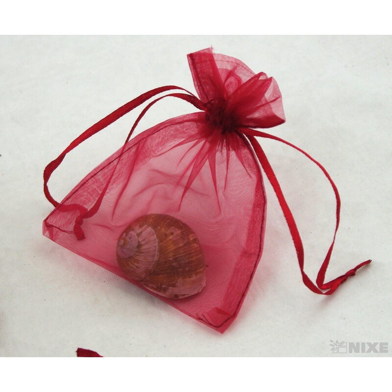SÁČEK ORGANZA 10x13cm*BORDOVÁ 002