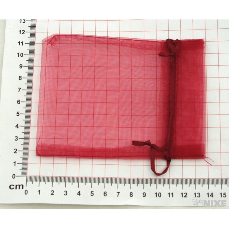 SÁČEK ORGANZA 10x13cm*BORDOVÁ 002