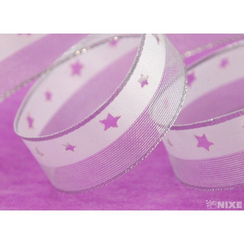 PLÁTNOVÁ STUHA VÝSEK DR. 25mmx10m*STŘÍBRNÁ 403001