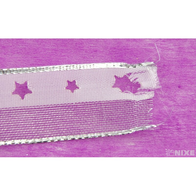 PLÁTNOVÁ STUHA VÝSEK DR. 25mmx10m*STŘÍBRNÁ 403001