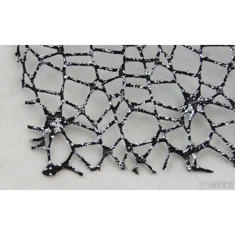 ROLE SPIDER CRUDE METAL 48cmx5yd*ČERNÁ