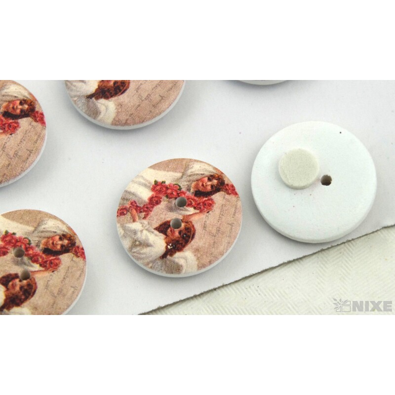 KNOFLÍK NALEP ANDĚL 2,5cm 12ks*