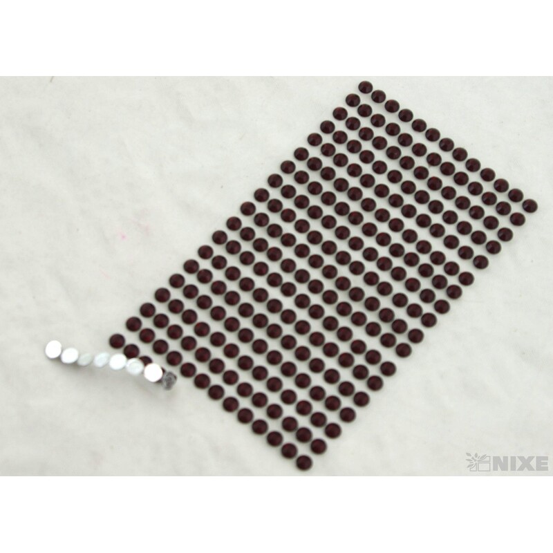 PERLIČKY NALEPOVACÍ 6mm 247ks*BORDOVÁ