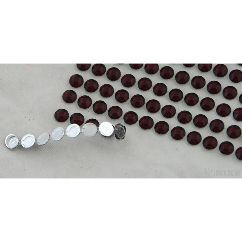 PERLIČKY NALEPOVACÍ 6mm 247ks*BORDOVÁ