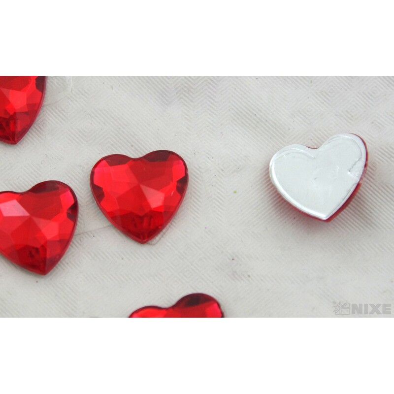 SRDCE NALEPOVACÍ 2cm 20ks*ČERVENÁ