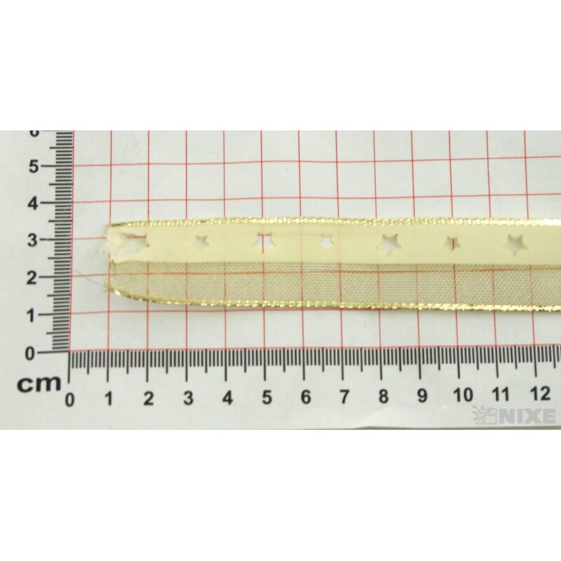 PLÁTNOVÁ STUHA VÝSEK DR. 25mmx10m*ZLATÁ 401001