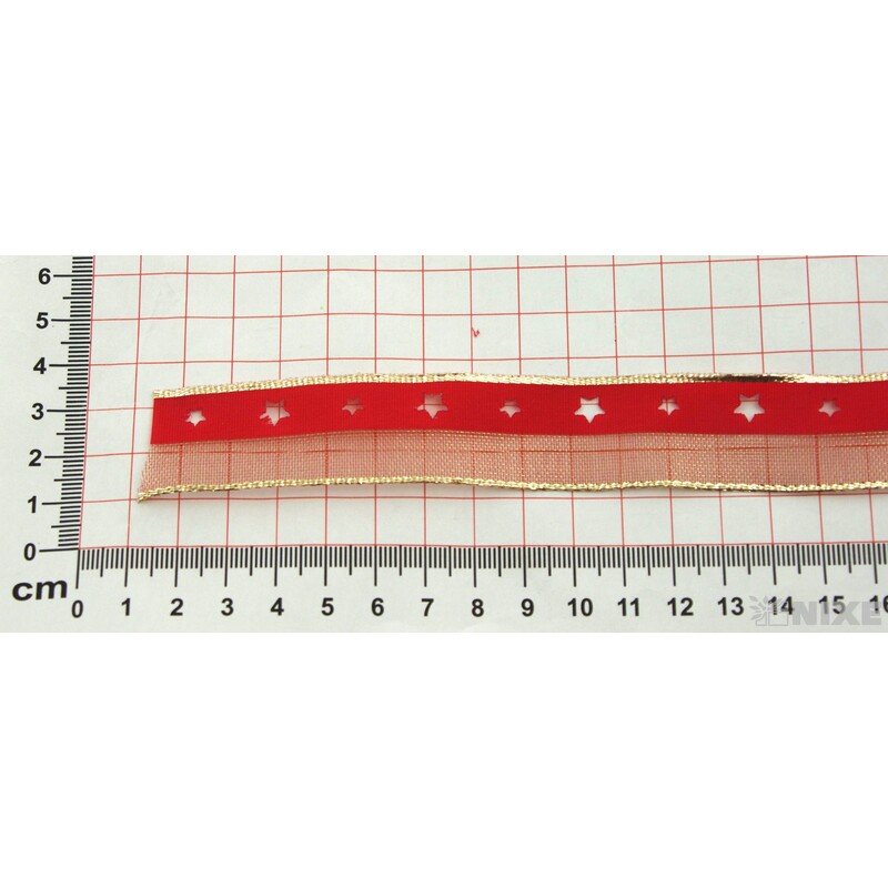 PLÁTNOVÁ STUHA VÝSEK DR. 25mmx10m*ČERVENÁ 406001