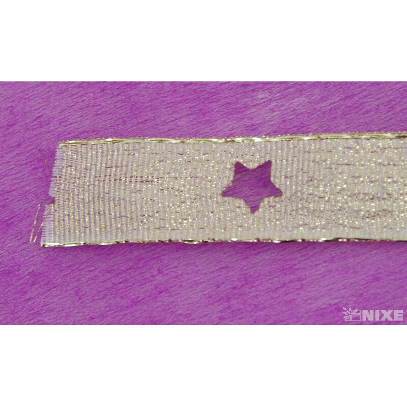 PLÁTNOVÁ STUHA VÝSEK DR. 15mmx10m*ZLATÁ 102