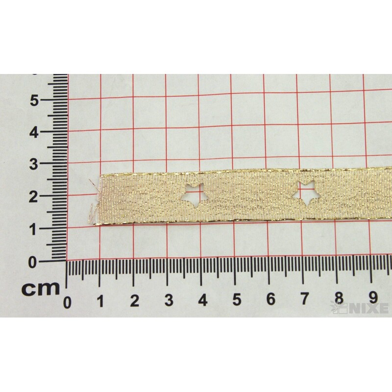 PLÁTNOVÁ STUHA VÝSEK DR. 15mmx10m*ZLATÁ 102