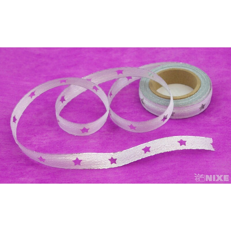 PLÁTNOVÁ STUHA VÝSEK DR. 15mmx10m*STŘÍBRNÁ 202