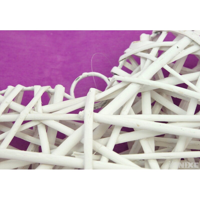 ZÁVĚS SRDCE 32cm*BÍLÁ