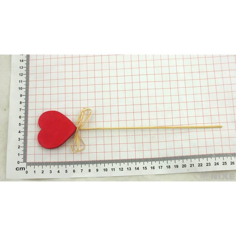 ZÁPICH SRDCE 12ks 5x23cm*ČERVENÁ