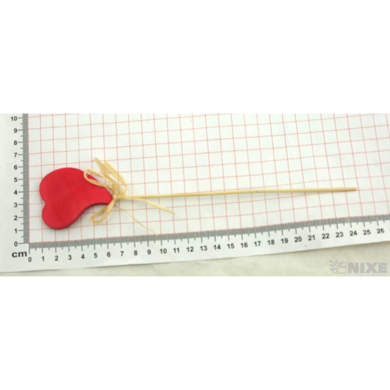 ZÁPICH SRDCE 12ks 5x23cm*ČERVENÁ