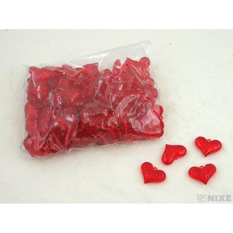 SRDÍČKA 3cm cca 500g*ČERVENÁ