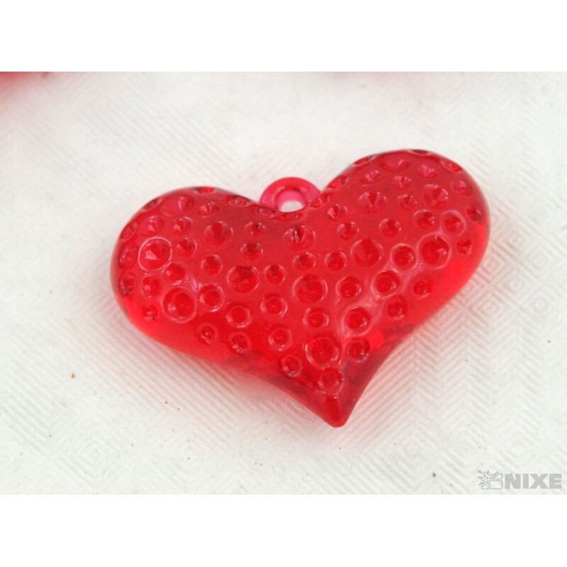 SRDÍČKA 3cm cca 500g*ČERVENÁ