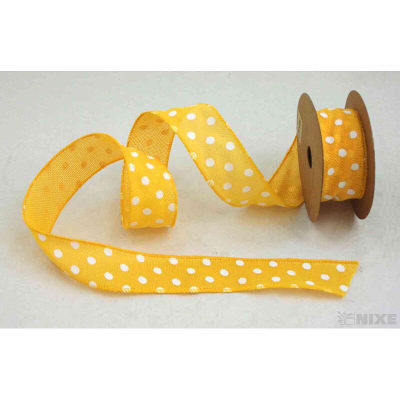 STUHA PUNTÍK 38mmx7yd*ŽLUTÁ TM. V+