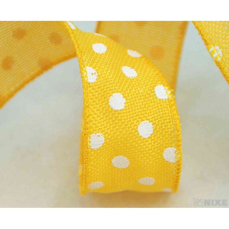 STUHA PUNTÍK 38mmx7yd*ŽLUTÁ TM. V+