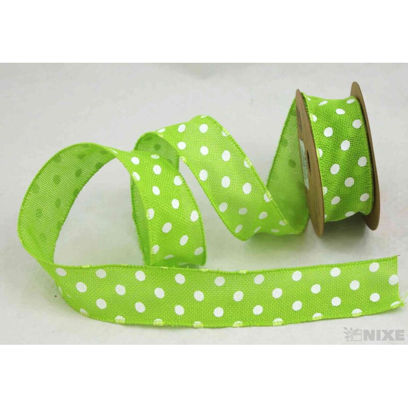 STUHA PUNTÍK 38mmx7yd*ZELENÁ SV. V+