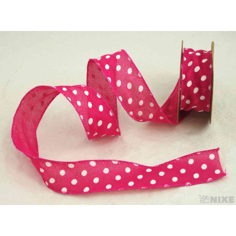 STUHA PUNTÍK 38mmx7yd*RŮŽOVÁ TM. V+