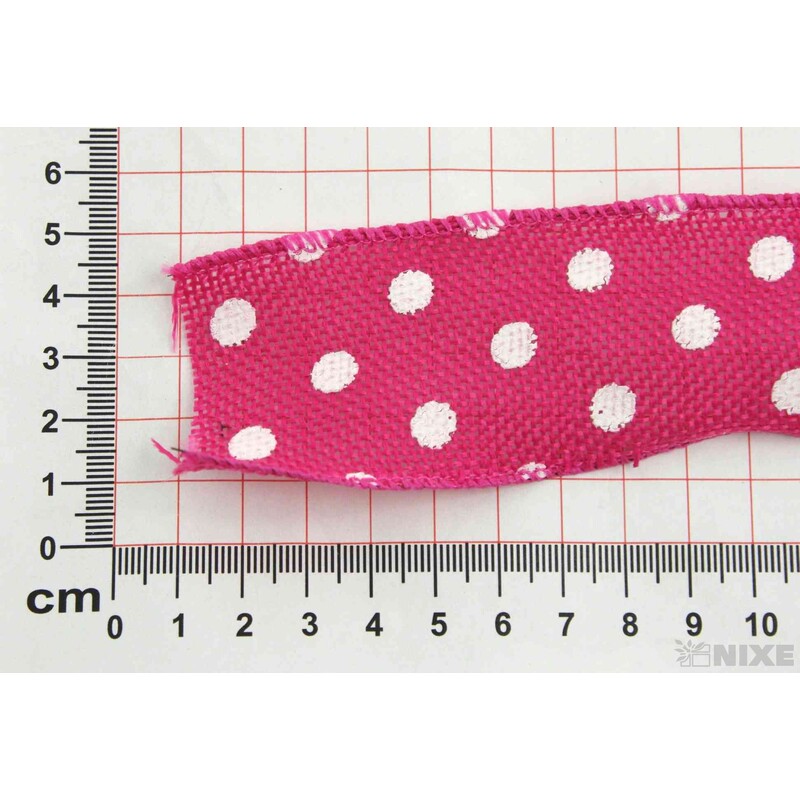 STUHA PUNTÍK 38mmx7yd*RŮŽOVÁ TM. V+