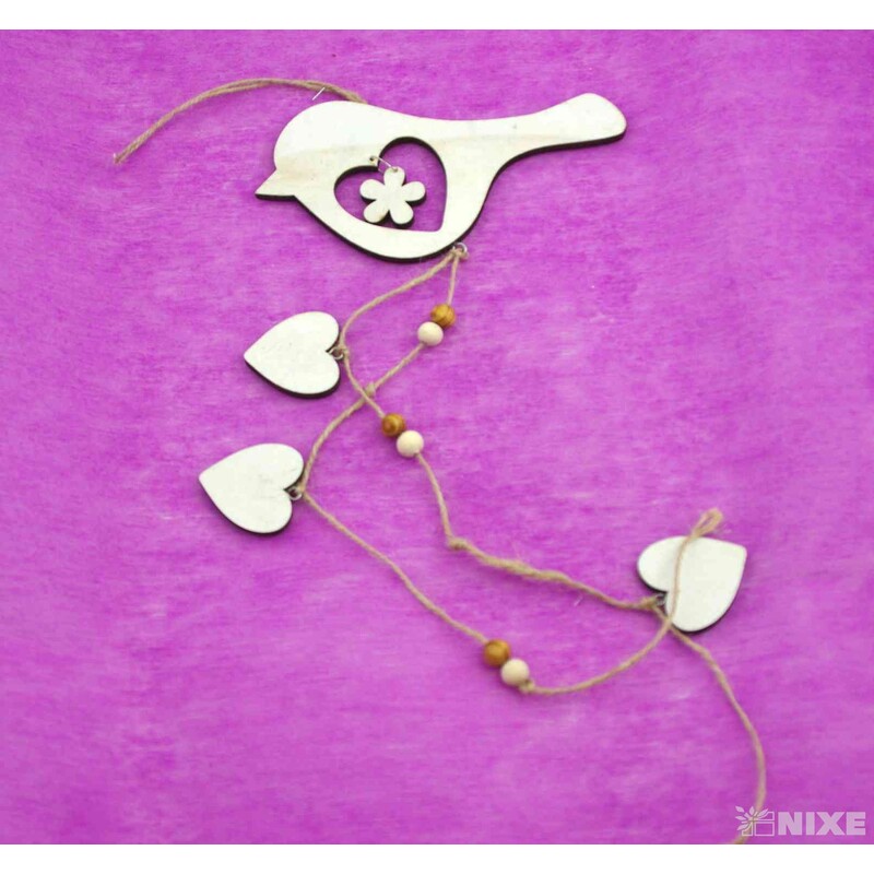 ZÁVĚS DŘEVO MIX 11x45cm*