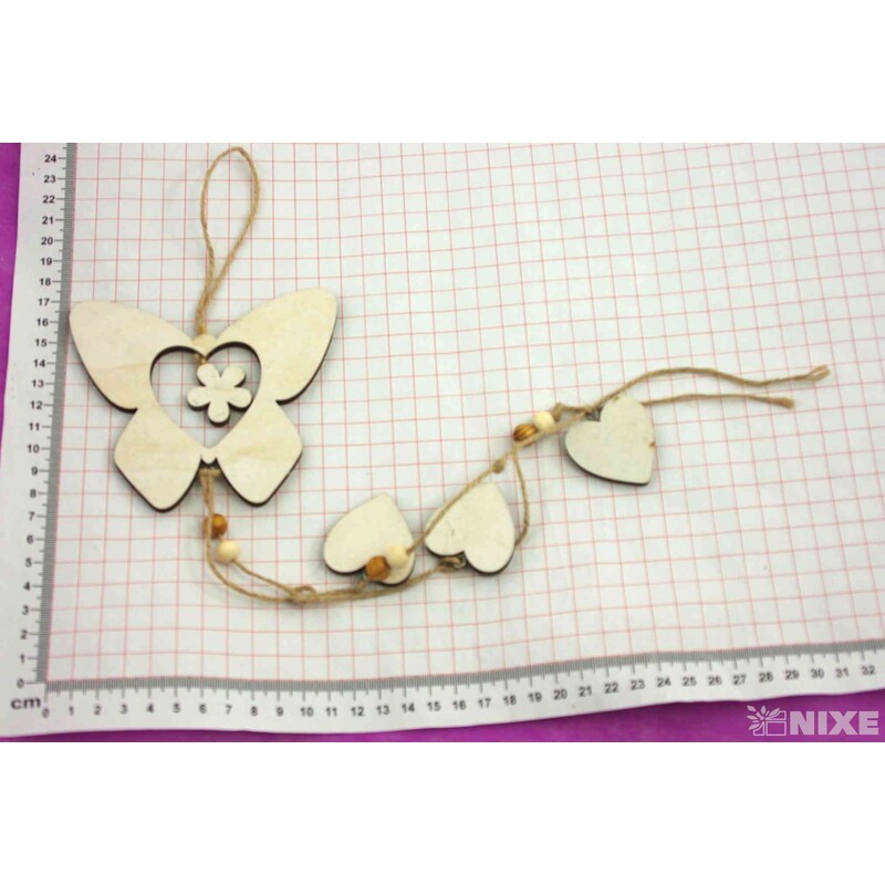 ZÁVĚS DŘEVO MIX 11x45cm*