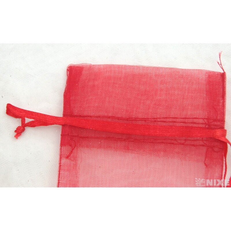 SÁČEK ORGANZA 07x10cm*ČERVENÁ